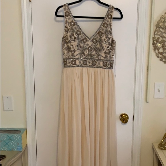 BHLDN Dresses & Skirts - BRAND NEW BHLDN FLORAL BEADED EVENING GOWN!